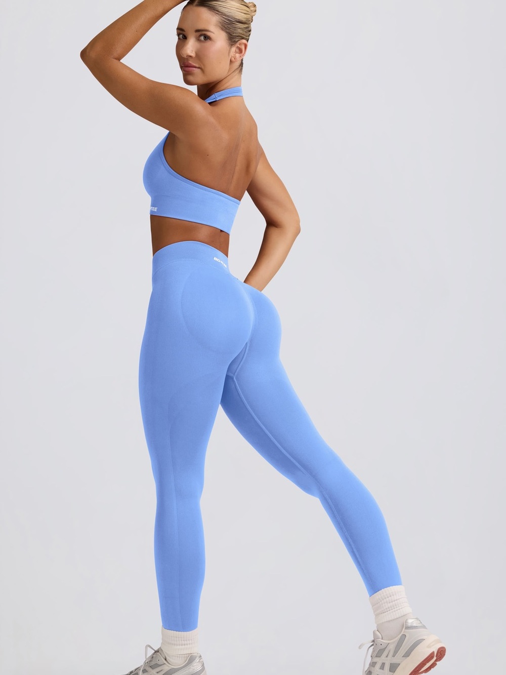 🦋 Oh Polly | Bo + Tee Define Luxe High-Waist Leggings in Light Blur (XS) 🦋